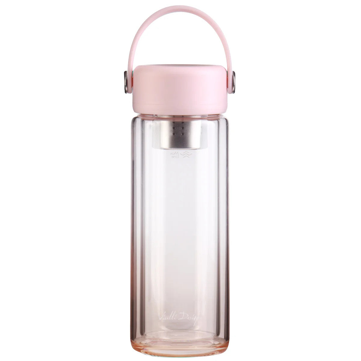 Photo de la bouteille Fuori rose – 350 ml, avec infuseur intégré et double paroi isolante