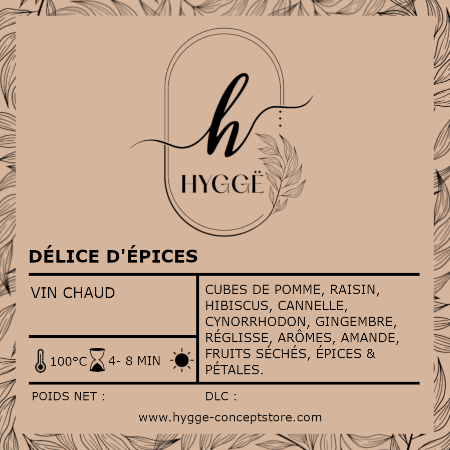 Photo de l’infusion Délice d’Épices – Infusion aux fruits et aux épices.