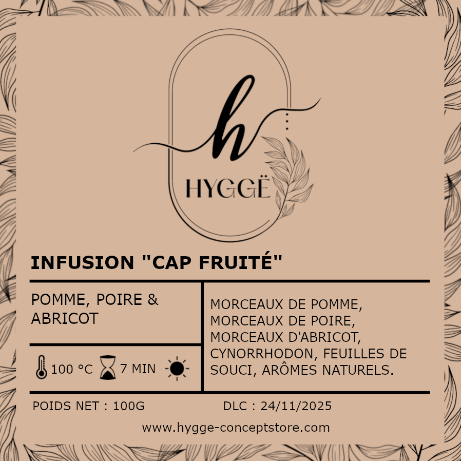 Infusion fruitée sans théine – Cap Fruité de HYGGË Concept Store
Tisane naturelle pour toute la famille – Chaude ou glacée