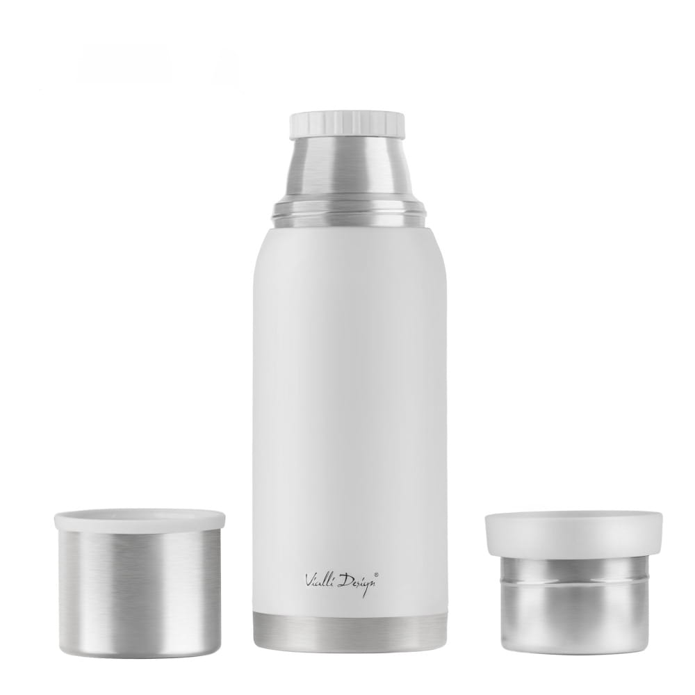 Vue du thermos avec ses deux tasses _ Accessoire nomade pour moments a partager.