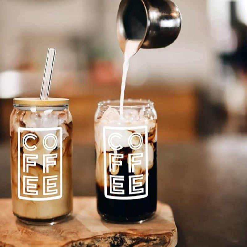 verre canette borosilicate couvercle bambou