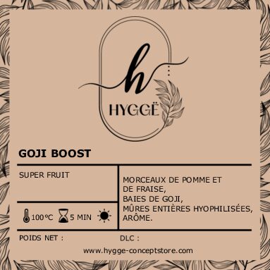 Photo de l’infusion Goji Boost – Infusion fruitée aux baies de goji, mûres et fraises sauvages.