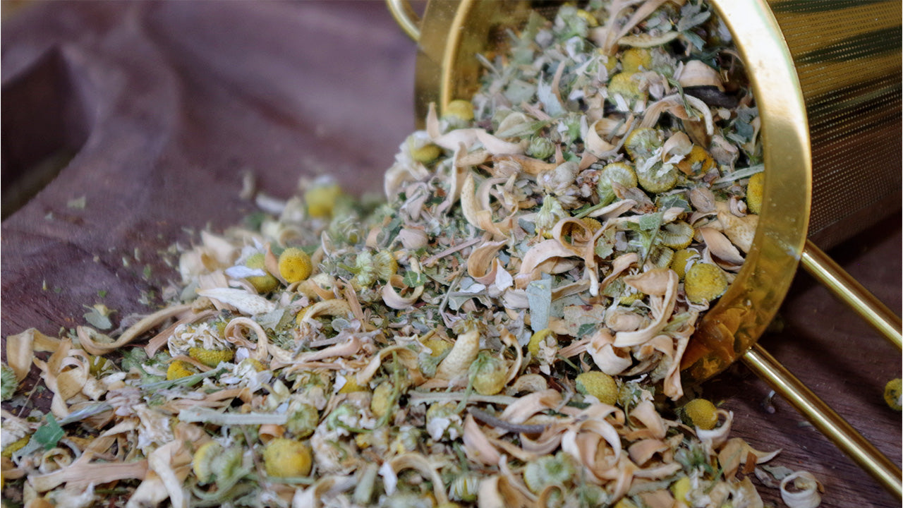 Photo de l’infusion Rêve Étoilé – Infusion relaxante à la camomille, tilleul et fleur d’oranger.