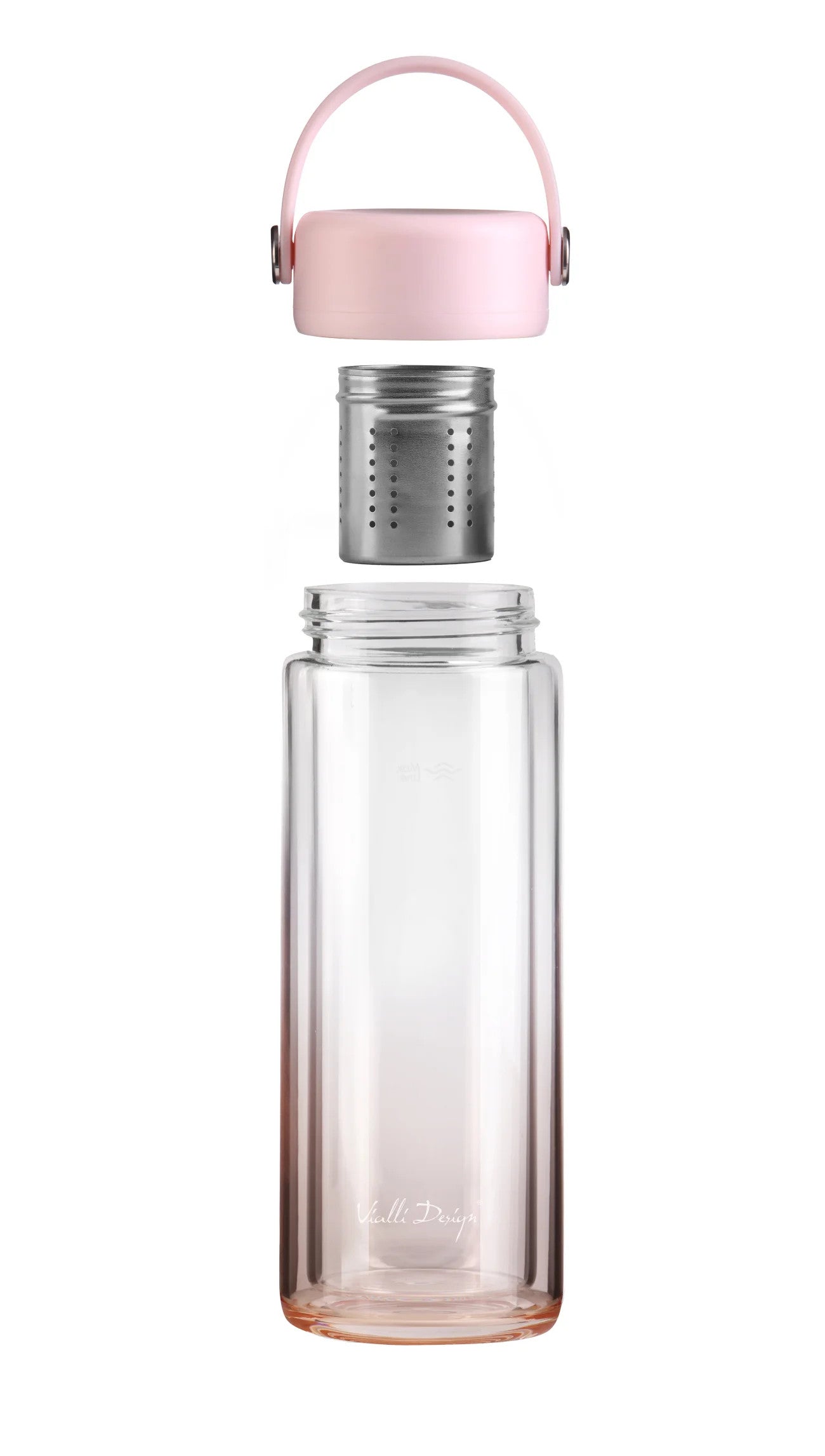 Photo de la bouteille Fuori rose – 350 ml, avec infuseur intégré et double paroi isolante