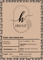 Café Pérou Chanchamayo BIO 100 % Arabica aux notes d'agrumes - HYGGË Concept Store