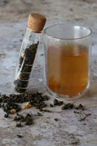 Infuseur à thé en verre avec bouchon en liège naturel YCARE