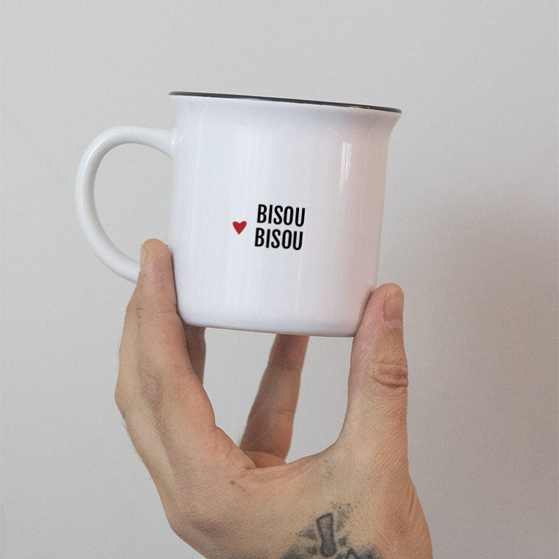 Mug cadeau amour Bisous Bisous