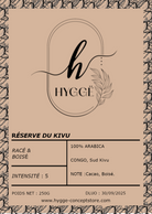 Grains de café Congo – notes cacao & boisé – intense 5/5