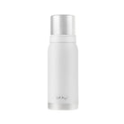 Thermos Blanc et argente Vialli design 1L isotherme elegant avec deux tasses