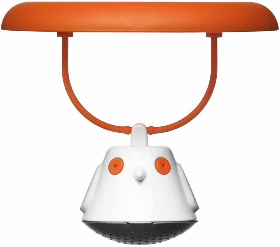 infuseur à thé orange QDO – inox & plastique sans BPA