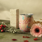 mug isotherme fleuri bali – accessoire thé café