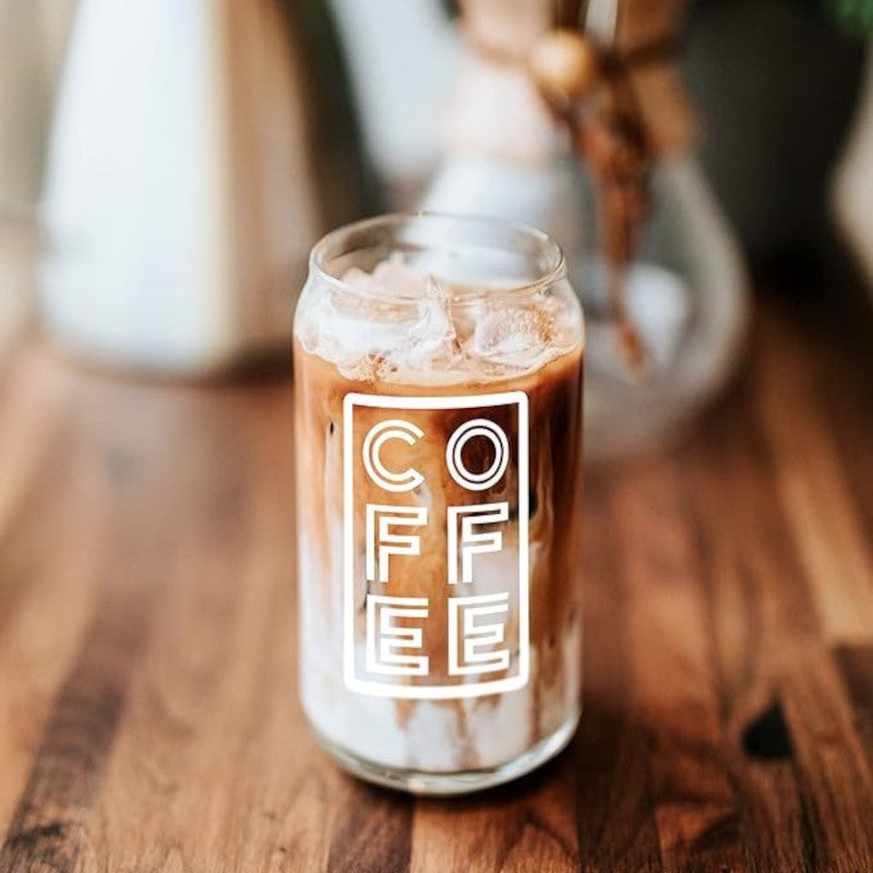 Verre borosilicate avec couvercle bambou