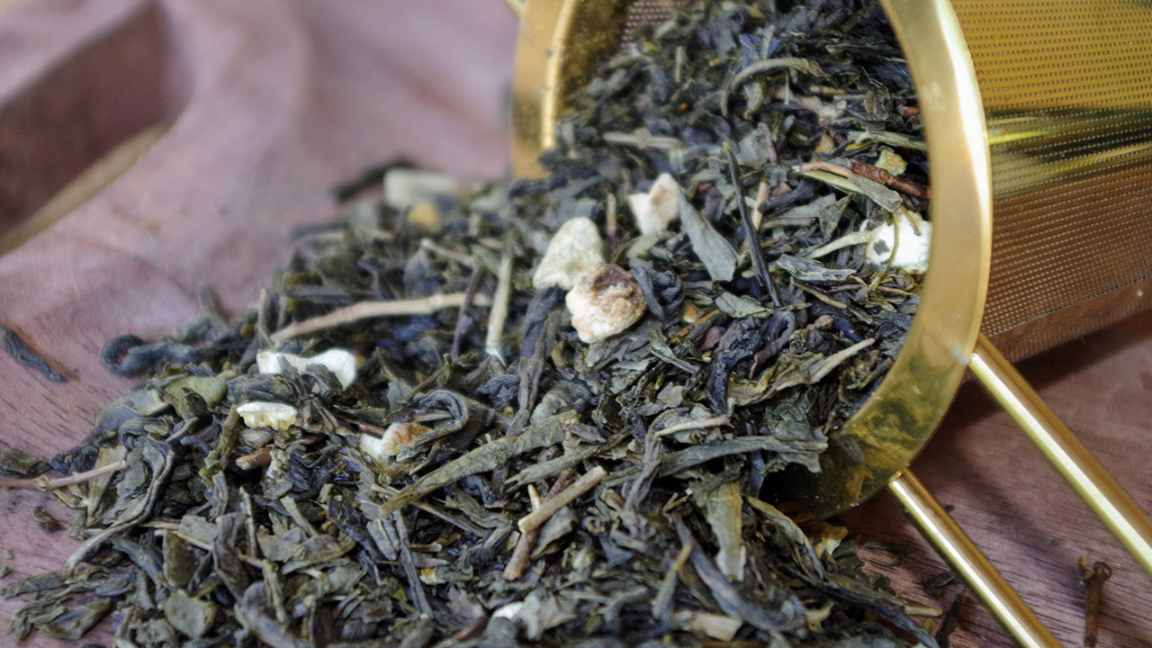 Photo du thé Soleil d'agrumes BIO – Thé vert aux notes de citron et orange, infusion vitaminée et rafraîchissante.