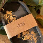 hygge conceptstore plateau vide poche gris et noir avec touche doré